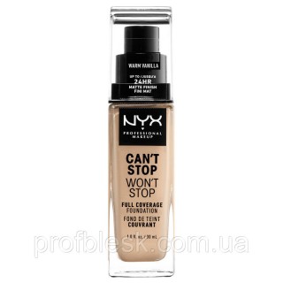 NYX Тональная основа Can't Stop Won't Stop №6,3 (warm vanill) 30мл