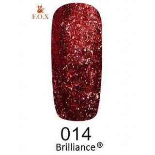 Гель-лак F.O.X gel-polish Brilliance 014 червоно-малиновий 6 мл