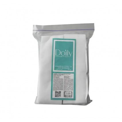 Комір-серветка для перукарів Doily 7х40 см 100 шт гладка