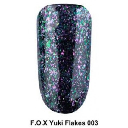 F. O. X gel-polish gold Yuki Flakes 003, 6 ml F. O. X gel-polish gold Yuki Flakes 003, 6 ml