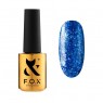 Гель-лак F.O.X gel-polish gold Brilliance 020 яскравий синій 5 мл