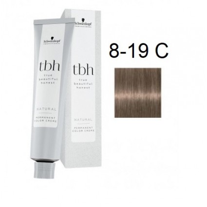 Перманентна фарба для волосся Schwarzkopf TBH Permanent 8-19 C Світлий блондин попелястий фіолетовий 60 мл Перманентна фарба для волосся Schwarzkopf TBH Permanent 8-19 C Світлий блондин попелястий фіолетовий 60 мл