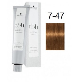 Перманентна фарба для волосся Schwarzkopf TBH Permanent 7-47 W Середній блондин бежевий мідний 60 мл