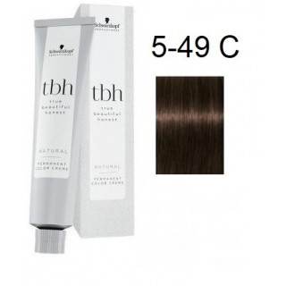 Перманентна фарба для волосся Schwarzkopf TBH Permanent 5-49 C Світло-коричневий бежевий фіолетовий 60 мл