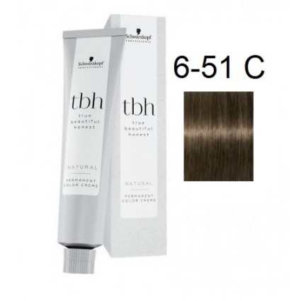Перманентна фарба для волосся Schwarzkopf TBH Permanent 6-51 C Темний блондин попелястий фіолетовий 60 мл