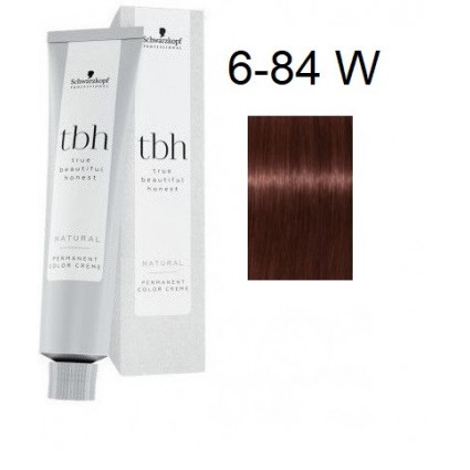 Перманентна фарба для волосся Schwarzkopf TBH Permanent 6-84 W Темний блондин червоний бежевий 60 мл Перманентна фарба для волосся Schwarzkopf TBH Permanent 6-84 W Темний блондин червоний бежевий 60 мл