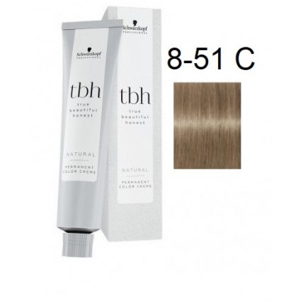 Перманентна фарба для волосся Schwarzkopf TBH Permanent 8-51 C Світлий золотистий блондин попелястий 60 мл