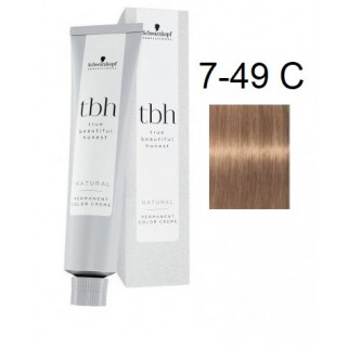 Перманентна фарба для волосся Schwarzkopf TBH Permanent 7-49 C Середній блондин бежевий фіолетовий 60 мл