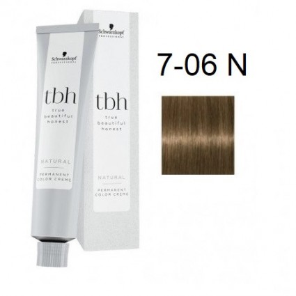 Перманентна фарба для волосся Schwarzkopf TBH Permanent N 7-06 Середній блондин натуральний шоколадний 60 мл Перманентна фарба для волосся Schwarzkopf TBH Permanent N 7-06 Середній блондин натуральний шоколадний 60 мл