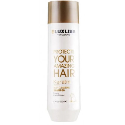 Шампунь очисний із кератином LuxLiss Keratin Deep cleansing Shampoo 250 мл
