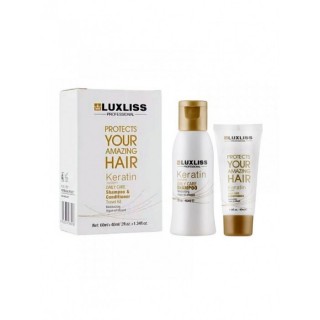 Набір LuxLiss Keratin Daily Shampoo Conditioner Travel Kit 60 мл 40 мл