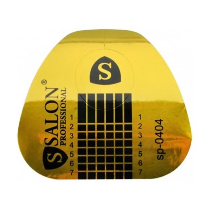 Форми для нарощування нігтів золота гостра Salon Professional 10 шт