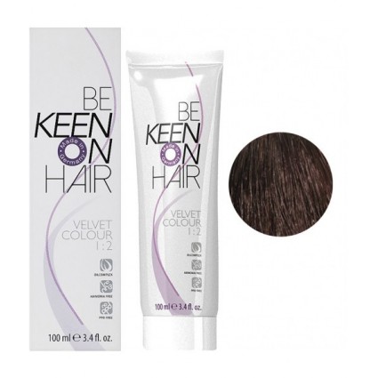 Крем-фарба без аміаку Keen Velvet Colour 5.75 каштан 100 мл Крем-фарба без аміаку Keen Velvet Colour 5.75 каштан 100 мл