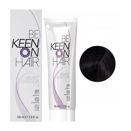 Безаміачна крем-фарба KEEN Velvet Colour 1.8 Синьо-чорний 100 мл