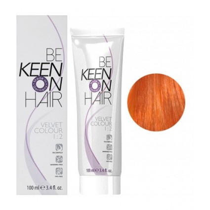 7.43 KEEN Крем-фарба для волосся VELVET COLOUR натуральний мідно-золотистий блондин