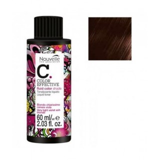 Демиперманентный барвник Nouvelle Liquid Toner 5.34 Світло-коричневий, золотисто-мідний 60 мл