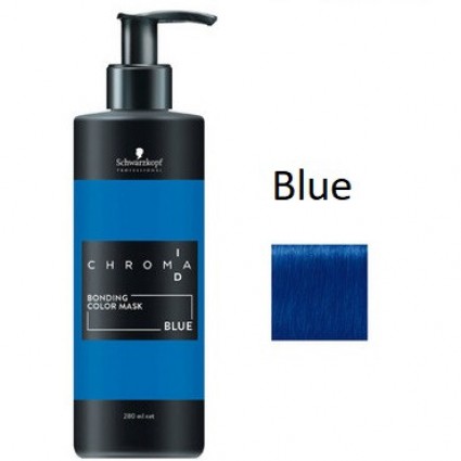 Тонуюча бондінг-маска для волосся Schwarzkopf Chroma ID Bonding Color Mask Blue Синя 280 мл