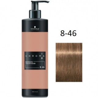 Тонуюча бондінг-маска Schwarzkopf Chroma ID Bonding Color Mask 8-46 Світло-русявий Бежевий Шоколад 500 мл
