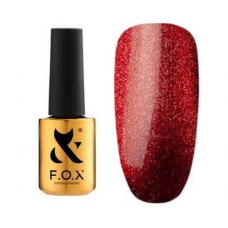 Гель-лак F.O.X gel-polish gold Sphynx Cat Eye 001 гранатовий з ефектним відблиском 7 ml