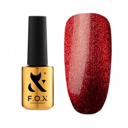 Гель-лак F.O.X gel-polish gold Sphynx Cat Eye 001 гранатовий з ефектним відблиском 7 ml