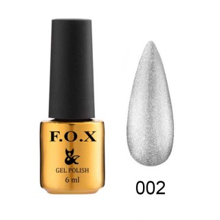 F. O. X gel-polish gold Crystal Cat Eye 002 6 ml