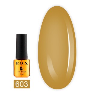 Гель-лак F.O.X gel-polish Euphoria 603 гірчичний 6 мл