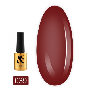 Гель-лак F.O.X Spectrum Gel Vinyl 039 червоний 7 мл
