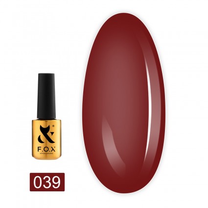 Гель-лак F.O.X Spectrum Gel Vinyl 039 червоний 7 мл