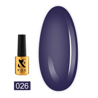 Гель-лак F.O.X Spectrum Gel Vinyl 026 фіолетовий 7 мл