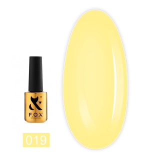 Гель-лак F.O.X Spectrum Gel Vinyl 019 світло-жовтий 7 мл