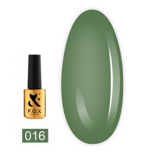 Гель-лак F.O.X Spectrum Gel Vinyl 016 приглушений зелений 7 мл