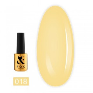 Гель-лак F.O.X Spectrum Gel Vinyl 018 ніжно-жовтий 7 мл