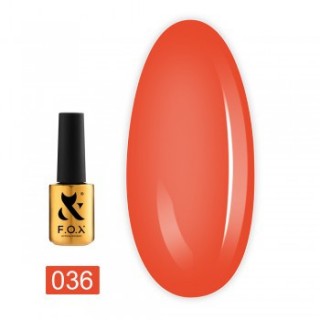 Гель-лак F.O.X Spectrum Gel Vinyl 036 червоно-жовтогарячий 7 мл