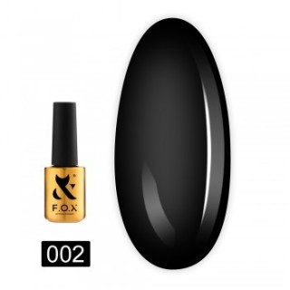 Гель-лак F.O.X Spectrum Gel Vinyl 002 чорний 7 мл