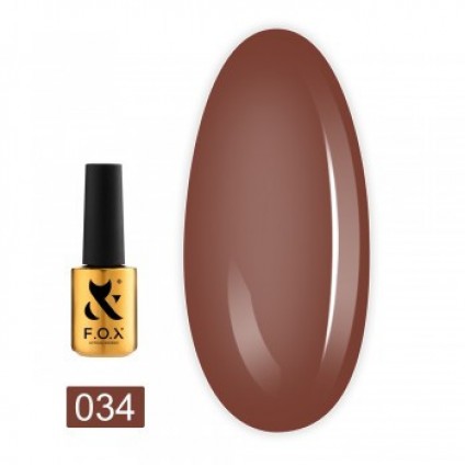 Гель-лак F.O.X Spectrum Gel Vinyl 034 темно-теракотовий 7 мл