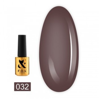 Гель-лак F.O.X Spectrum Gel Vinyl 032 сіро-коричневий 7 мл