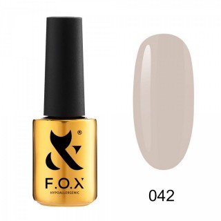 Гель-лак F.O.X Spectrum Gel Vinyl 042 бежево-сірий 7 мл