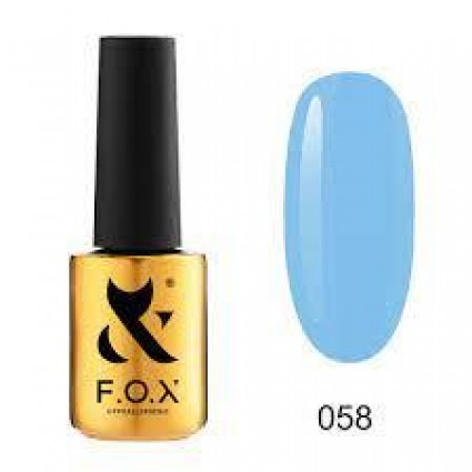 Гель-лак F.O.X Spectrum Gel Vinyl 058 блакитний 7 мл Гель-лак F.O.X Spectrum Gel Vinyl 058 блакитний 7 мл