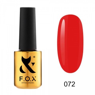 Гель-лак F.O.X Spectrum Gel Vinyl 072 яскраво-червоний 7 мл