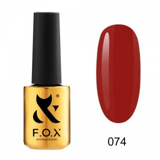 Гель-лак F.O.X Spectrum Gel Vinyl  074 насичений червоний 7 мл