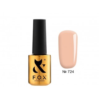 Гель-лак F.O.X gel-polish gold French 724 тілесно-рожевий 7 мл