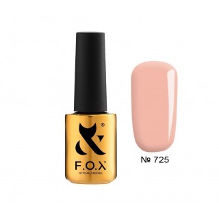 Гель-лак F.O.X gel-polish gold French 725 рожево-бежевий 7 мл