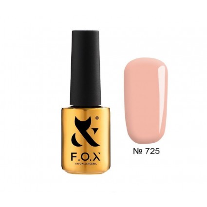 Гель-лак F.O.X gel-polish gold French 725 рожево-бежевий 7 мл