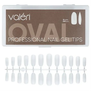 Гелеві типси Vaлерi Nail Gel Tips Oval 240 шт