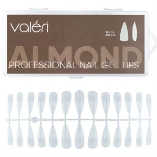 Гелеві типси Vaлерi Nail Gel Tips Almond 240 шт