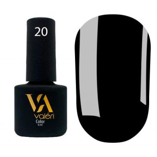 Гель-лак Vaлерi Color 020 чорний 6 мл