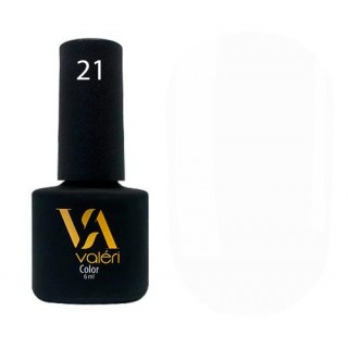 Гель-лак Valeri Color 021 білий 6 мл