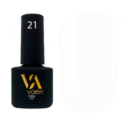 Гель-лак Valeri Color 021 білий 6 мл