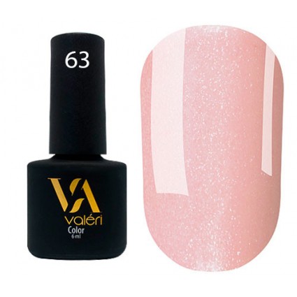 Гель-лак Vaлерi Color 063 Персиково-рожевий 6 мл