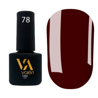 Гель-лак Valeri Color 078 Темний шоколад 6 мл